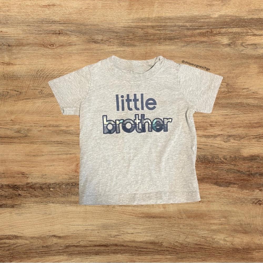 Child of Mine Carter’s Gray Little Brother T-Shirt 24M